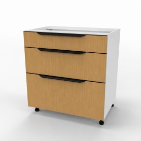 Kam Mono KC 2 DSS70/3 Szafka z trzema szufladami Slimbox 70cm