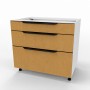 Kam Mono KC 2 DSS85/3 Szafka z trzema szufladami Slimbox 85cm