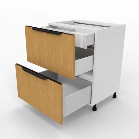 Kam Mono KC 2 DSS60/2WE1 Szafka z dwiema szufladami + jedna wewnętrzna 60cm