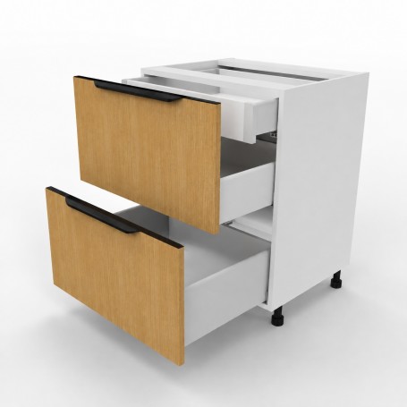 Kam Mono KC 2 DSS60/2WE1 Szafka z dwiema szufladami + jedna wewnętrzna 60cm