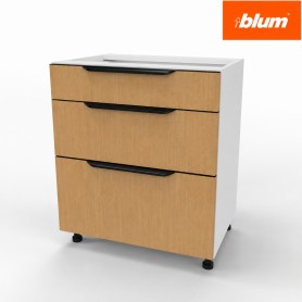 Kam Mono KC 2 BDST60/3 Szafka z trzema szufladami BLUM 60cm