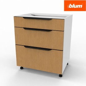 Kam Mono KC 2 BDST65/3 Szafka z trzema szufladami BLUM 65cm
