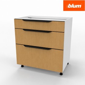 Kam Mono KC 2 BDST70/3 Szafka z trzema szufladami BLUM 70cm