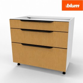 Kam Mono KC 2 BDST85/3 Szafka z trzema szufladami BLUM 85cm