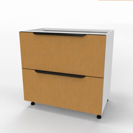 Kam Mono KC 2 DSS80/2PŁ Szafka z dwiema szufladami do zabudowy płyty grzewczej 80cm