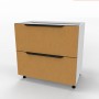 Kam Mono KC 2 DSS80/2PŁ Szafka z dwiema szufladami do zabudowy płyty grzewczej 80cm