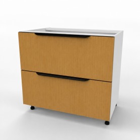 Kam Mono KC 2 DSS90/2PŁ Szafka z dwiema szufladami do zabudowy płyty grzewczej 90cm
