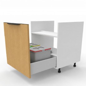Kam Mono KC 2 DZCSS80 Szafka zlewowa z szufladą na sortowniki 80cm