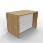 Wyspa kuchenna ZW8LPB 120x80| Blat + przegroda P2|127,2cm x 80cm|