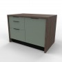 Wyspa kuchenna ZW8LPB 120x80| Blat + przegroda P2|127,2cm x 80cm|