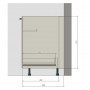 Kam Mono F - DZCSS70 Szafka zlewowa z szufladą 70cm