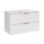 Aster White SET-ASW SP UR 20X80 SET-ASW 80CM LAVA – Zestaw meblowy 80cm z umywalką meblową Lava