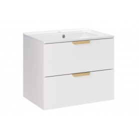 Aster White SET-ASW 60CM LAVA – Zestaw meblowy 60cm z umywalką meblową Lava