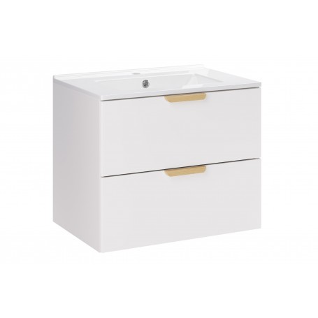 Aster White SET-ASW 60CM LAVA – Zestaw meblowy 60cm z umywalką meblową Lava