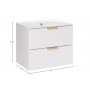 Aster White SET-ASW 60CM LAVA – Zestaw meblowy 60cm z umywalką meblową Lava