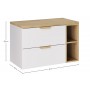 Aster White SET-ASW B CREMONA 80CM LR – Zestaw meblowy 80cm z blatem