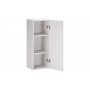 Aster White SET-ASW SP UR 30X20 – Zestaw meblowy z półsłupkiem i regałem