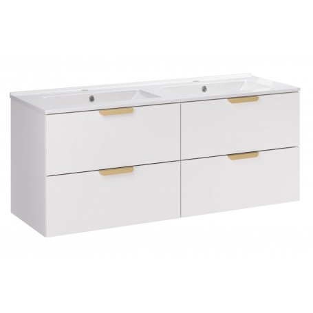 Aster White SET-ASW 120CM LAVA – Zestaw meblowy 120cm z umywalką meblową Lava