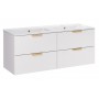 Aster White SET-ASW 120CM LAVA – Zestaw meblowy 120cm z umywalką meblową Lava