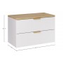 Aster White SET-ASW B CREMONA 80CM – Zestaw meblowy 80cm z blatem