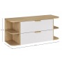 Aster White SET-ASW B CREMONA 120CM UN RIVER – Zestaw meblowy 120cm z blatem i umywalką nablatową River