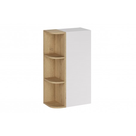 Aster White SET-ASW SP URSM – Zestaw meblowy z półsłupkiem i regałem
