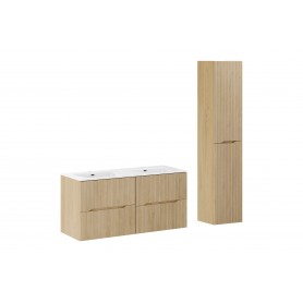 Nordic Cremona SET-NC 120CM UM SKY HC – Zestaw meblowy 120cm z umywalką meblową SKY i szafką wysoką
