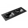 SKY 1 BLACK MATT 120D DP ( E-8099-120D ) – Umywalka meblowa dwukomorowa 120cm