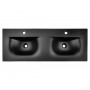SKY 1 BLACK MAT 120D DP ( E-8099-120D ) – Umywalka meblowa dwukomorowa 120cm