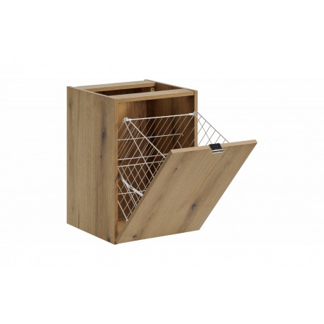 NOVA OAK 81-40-1DK – Szafka łazienkowa pod blat 40cm z koszem na pranie