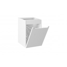 NOVA WHITE 81-40-1DK – Szafka łazienkowa pod blat 40cm z koszem na pranie