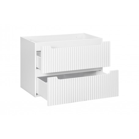 NOVA WHITE 82-80-2S – Szafka łazienkowa pod umywalkę 80cm 2 szuflady
