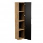 LUXOR BLACK 80-01-1D – Szafka łazienkowa wysoka 1 drzwi