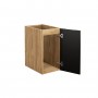 LUXOR BLACK 81-30-1D – Szafka łazienkowa pod blat 30cm 1 drzwi