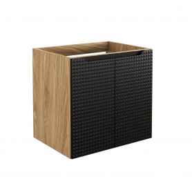 LUXOR BLACK 82-60-2D – Szafka łazienkowa pod umywalkę 60cm 2 drzwi