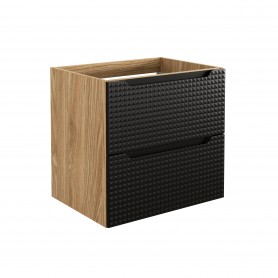 LUXOR BLACK 82-60-2S – Szafka łazienkowa pod umywalkę 60cm 2 szuflady