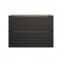 LUXOR BLACK 82-80-2S – Szafka łazienkowa pod umywalkę 80cm 2 szuflady