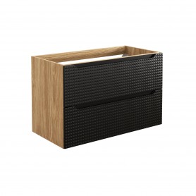 LUXOR BLACK 82-90-2S – Szafka łazienkowa pod umywalkę 90cm 2 Szuflady