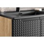 LUXOR BLACK 82-60-2D – Szafka łazienkowa pod umywalkę 60cm 2 drzwi