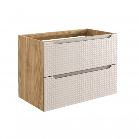 LUXOR BEIGE 82-80-2S – Szafka łazienkowa pod umywalkę 80cm 2 szuflady