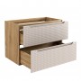 LUXOR BEIGE 82-80-2S – Szafka łazienkowa pod umywalkę 80cm 2 szuflady