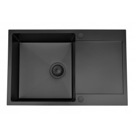 MASIVO 160 L PVD BLACK Zlewozmywak jednokomorowy ze stali szlachetnej 780x490
