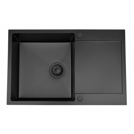 MASIVO 160 L PVD BLACK Zlewozmywak jednokomorowy ze stali szlachetnej 780x490
