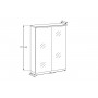 Sombra GREEN UN 84-60-2D – Szafka łazienkowa z lustrem 60cm 2 drzwi z podświetleniem led