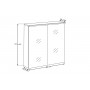 Sombra GREEN UN 84-80-2D – Szafka łazienkowa z lustrem 80cm 2 drzwi z podświetleniem led