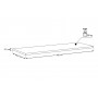 GREEN 89-160-46 M – Blat do szafek łazienkowych 160cm