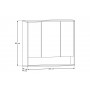 DOROTHY RISTRETTO 84-100-3D – Szafka łazienkowa z Lustrem 100cm 3 Drzwi
