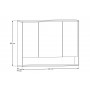 DOROTHY RISTRETTO 84-120-3D – Szafka łazienkowa z lustrem 120cm 3 drzwi