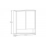DOROTHY RISTRETTO 84-80-2D – Szafka łazienkowa z lustrem 80cm 2 drzwi