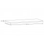 RISTRETTO 89-120-46 M – Blat do szafek łazienkowych DOROTHY 120cm